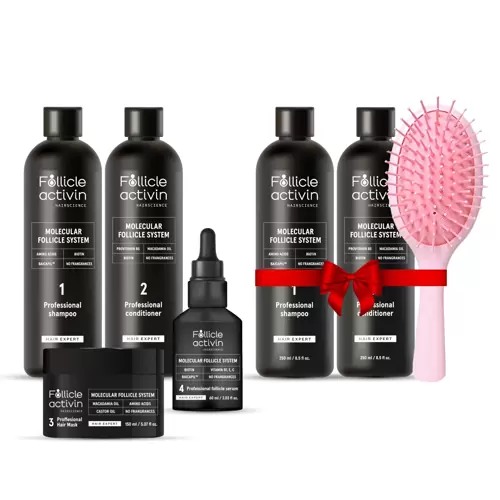Teljes Follicle Activin kúra: regenerálja a hajnövekedést és a haj mennyiségét + MÁSODIK AJÁNDÉKSZETT